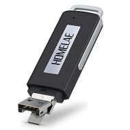 [아마존베스트]Homelae USB Mini Digital Voice Recorder. Sound Audio Digital Recorder Dictaphone with Dual USB for Lectures, Meetings, Class, and more. USB Rechargeable (Black)