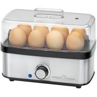 [아마존베스트]Profi Cook 501139 ProfiCook PC-EK 1139 Egg Boiler for up to 8 Eggs Omelette / Poacher Function, Acoustic End Signal Stainless Steel