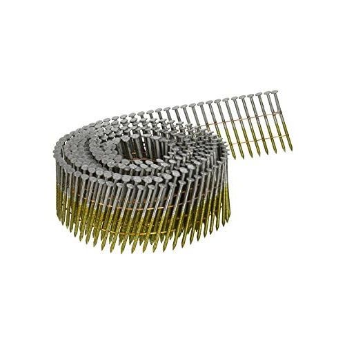  Hitachi 2 in. x 0.099 in. Full Round-Head Screw Shank Brite Basic Wire Coil Framing Nails (9,000-Pack)