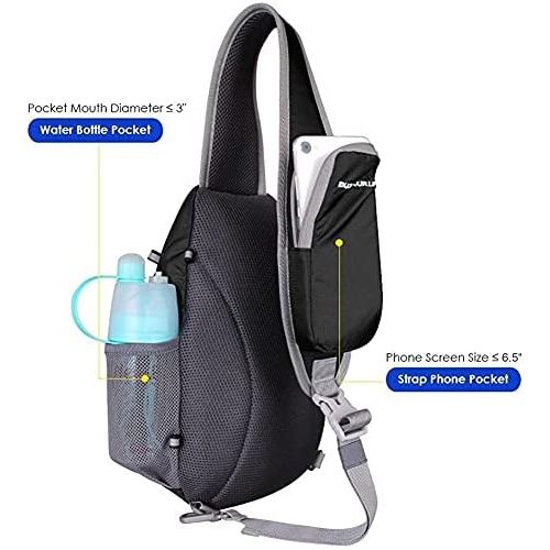  WATERFLY Chest Sling Shoulder Backpacks Bags Crossbody Rope Triangle Rucksack for Hiking