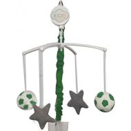 Bacati Soccer Musical Mobile, Green/Grey
