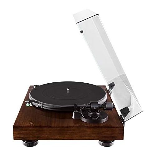  Fluance RT81 Elite High Fidelity Vinyl Turntable Record Player with Audio Technica AT95E Cartridge, Belt Drive, Built-in Preamp, Adjustable Counterweight, Solid Wood Plinth - Walnu