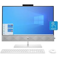 HP Pavilion 27 Touch Desktop 2TB SSD 64GB RAM (Intel 10th gen Processor with Six cores and Turbo Boost to 4.30GHz, 64 GB RAM, 2 TB SSD, 27 inch FullHD Touchscreen, Win 10) PC Compu