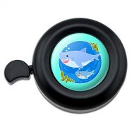 GRAPHICS & MORE Momma Shark and Baby Swimming in Ocean Bicycle Handlebar Bike Bell