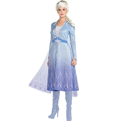  할로윈 용품Party City Elsa Act 2 Halloween Costume for Women, Frozen 2, Includes Dress