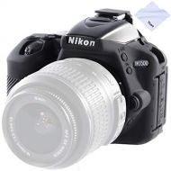 Yisau Camera Case for Nikon D5500 D5600, Professional Silicion Rubber Camera Case Cover Detachable Protective for D5500 D5600 Digital Camera (Black)