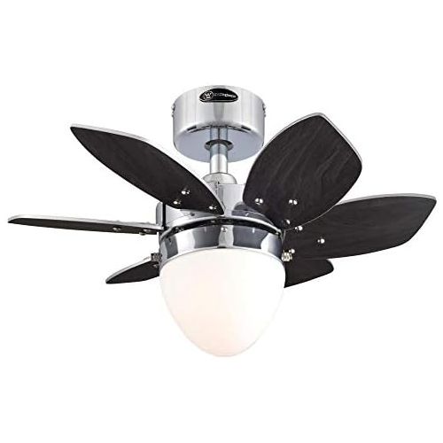  [아마존베스트]Westinghouse Lighting 7236900 Origami Indoor Ceiling Fan with Light, 24 Inch, Chrome