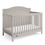 Graco Paris 4-in-1 Convertible Crib - Elegant Detailed Headboard, Converts to Toddler Day Bed, Full-Size, Non-Toxic Finish, Expert Tested for Safer Sleep, Brushed Fog