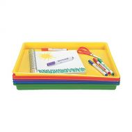 Fun Express Easy Clean Flat Trays - 6 Pieces - Educational and Learning Activities for Kids