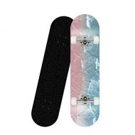 EKRPN Skateboard 8020CM Skateboard Double Upright Four Wheel Skateboard Skateboard Deck Board Long Board Long Board Deck Strong Durability ( Color : 6 )