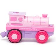 Bigjigs Rail Battery Powered Pink Loco Train - Motorised Trains & Accessories for Wooden Railway Sets, Gifts for Toddlers & Kids, Compatible with Most Other Rail Brands, Age 3 Years Old +
