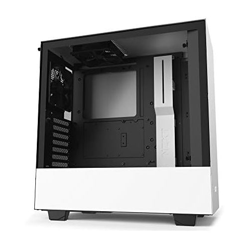  [아마존베스트]NZXT H510 - CA-H510B-W1 - Compact ATX Mid-Tower PC Gaming Case - Front I/O USB Type-C Port - Tempered Glass Side Panel - Cable Management System - Water-Cooling Ready - White/Black