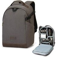 BAGSMART Camera Backpack, DSLR SLR Canvas Camera Bag Fits 13.3 Inch Laptop Water Resistant with Rain Cover Tripod Holder,for Men Women,Canvas Brown