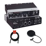 Steinberg UR242 - USB 2.0 Audio Interface with Dual Microphone Preamps, iPad Connectivity, XLR Cable & Pop Filter Kit