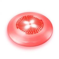 GoSports LED Light Up Flying Ultimate Disc, 175 grams, with 4 Glow in the Dark LEDs (Blue, Red, White or Green)