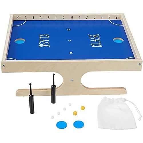 KLASK: The Magnetic Award-Winning Party Game of Skill - for Kids and Adults of All Ages That’s Half Foosball, Half Air Hockey