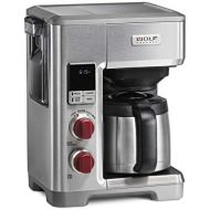 Wolf Gourmet Programmable Coffee Maker System with 10 Cup Thermal Carafe, Precision Technology, Accu-Brew, Built-In Grounds Scale (WGCM100S): Kitchen & Dining