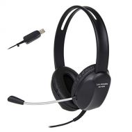 Cyber Acoustics Stereo USB Headset, Noise Cancelling Microphone for PC & Mac, Perfect for Classroom or Home (AC-4006)