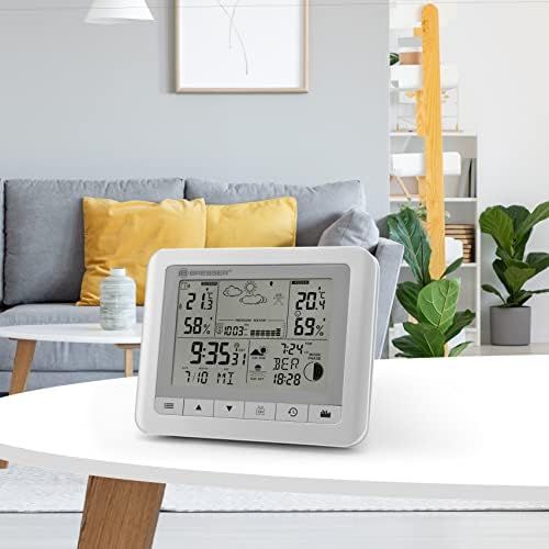  [아마존베스트]Bresser TemeoTrend WF wireless weather station with indoor / outdoor temperature and humidity, 6-hour weather forecast, moon phases, outdoor sensor, DCF radio signal and alarm cloc