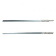 Intex 110 Telescoping Swimming Pool Cleaning Maintenance Pole Shaft (2 Pack)