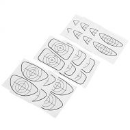VGEBY1 Golf Impact Labels, 10 Pcs Golf Club Sticker Practice Golf Swing Sticker Repeatedly Use Golf Training Target Tape