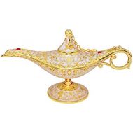 [아마존베스트]Sunmall Vintage Legend Aladdin Lamp Magic Genie Wishing Light,Collectable Rare Classic Arabian Costume Props Lamp Tabletop Decor Crafts for Home/Wedding Decoration&Gift for Party/H