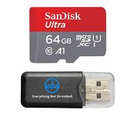 SanDisk 64GB Ultra Micro SDXC Memory Card works with GoPro HERO (2018) Action Camera UHS-I Class 10 100mb/s with Everything but Stromboli (TM) Card Reader