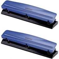 Bostitch 3 Hole Punch, 12 Sheets, Navy Blue (KT-HP12-BLUE) - 2 Pack