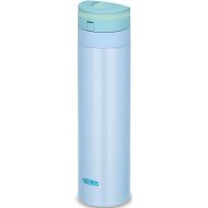 Thermos Water Bottle Vacuum Insulation Mobile Mug [One-touch Open Type] (450ml, blue)