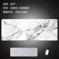 WQMousePad Mouse pad Oversized Office Laptop Keyboard pad can be Wood Grain Marble Home Table mat Writing Desk pad ins Tide, Gray Marble, 1200x600x3mm