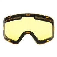 WYWY Snowboard Goggles Magnetic High-definition Anti-fog Winter Snowmobile Goggles UV400 Skating Ski Glasses Only Lens Skiing Goggles Replace Glasses Ski Goggles (Color : Ye)