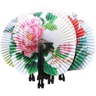 [아마존베스트]NUOBESTY Vintage Hand Fan Mini Paper Oriental Folding Fans Pack of 6