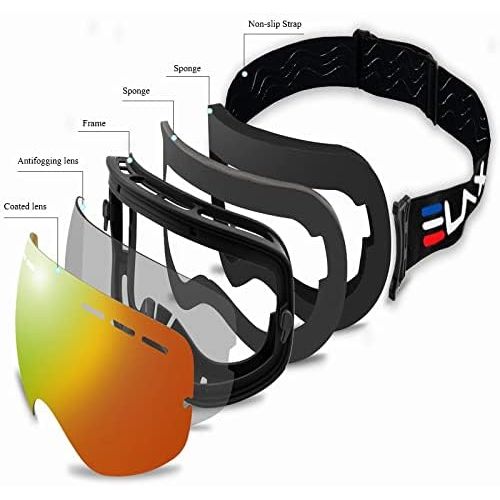  WYWY Snowboard Goggles BRAND NEW Double Layers Anti-Fog Ski Goggles Snow Snowboard Glasses Snowmobile Eyewear Outdoor Sport Ski Ski Goggles (Color : SE3)