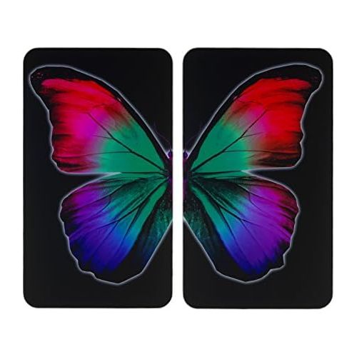  [아마존베스트]Wenko Hob Cover Butterfly (Set of 2, Suitable for all Hob types