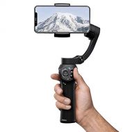 LJJ 3-Axis Gimbal Handheld Stabilizer Foldable with Face Tracking Motion Time-Lapse APP Control, for iPhone 11 Pro Max/Samsung/Huawei