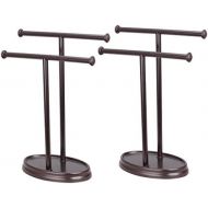 Aspen Creative 50001-1, Hand Towel Holder, Transitional Design in Oil Rubbed Bronze, 13 1/2High, 2 Pack