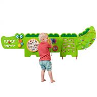 Learning Advantage Crocodile Activity Wall Panels - 18M+ - in Home Learning Activity Center - Wall-Mounted Toy for Kids - Toddler Decor for Play Areas