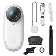Insta360 ONE GO 2 Mini Action Camera 64GB Edition - FlowState Stabilization, Mount Anywhere, 3K 1440 Video & 9MP Photos, Slow-mo & AI Auto Editing Bundle Includes Selfie Stick 70cm