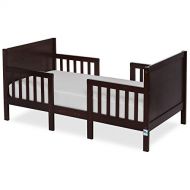Dream On Me Hudson 3 In 1 Convertible Toddler Bed in Espresso, Greenguard Gold Certified