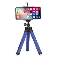 XIAOMINDIAN-HAT XIAOMINDIAN Blue Flexible Octopus Tripod for GoPro 8 7 5 Black Xiaomi Yi 4K Sjcam DSLR with Phone Clip Tablet Stand Mount for Mobile Phone Camera Mount (Color : Blue)