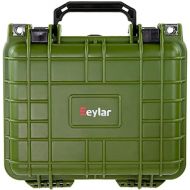Eylar Small 10.62 Deep Gear, Equipment, Hard Camera Case Waterproof with Foam TSA Standards (Green)