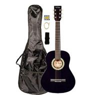 Directly Cheap 36 Inch 3/4 Scale Size Purple Student Beginner Acoustic Guitar with Learn to Play Guitar DVD and Carrying Case & Accessories & DirectlyCheap(TM) Blue Medium Guitar Pick (A-PRO Seri