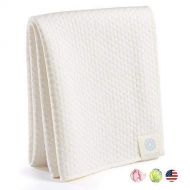 Ornadi Bamboo Organic Cotton Extra Soft Spa Face Towel Luxury Care for Sensitive Skin Daily Facial Wash or Natural Hair Dry Cloth Premium Travel Protection Yoga Gym 15 X 35 Made in USA