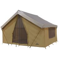Odoland Trek Tents 245C Cavas Cabin 9 x 12 Heavy Duty Cotton Camping 7 Person Tent w/ Fly Cover