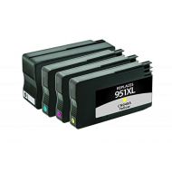 Inksters of America Inksters Remanufactured Ink Cartridges for HP 950XL / HP 951XL - High Yield Black Cyan Magenta Yellow (4-Pack )