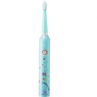 Qi Peng-//electric toothbrush - Childrens Electric Toothbrush 3-6-12 Years Old Sonic Rechargeable Waterproof Smart Super Soft Baby Automatic Toothbrush Electric Toothbrush