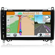 [아마존베스트]YUNTX Android 10 Car Radio Compatible with Mercedes Benz Viano/Sprinter/W906-9 Inch GPS with Navi Bluetooth - 2G32G/Dab+/Steering Wheel Control/USB/Carplay/WiFi/4G/MirrorLink (with
