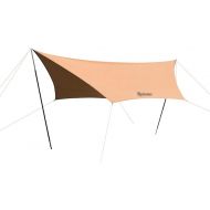 BBGS Camping Tent Tarp, Large Waterproof Camping Tarp Shelter Lightweight Ripstop Nylon Tent Tarp for Camping Hiking Backpacking