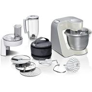 [아마존베스트]Bosch Hausgerate Bosch MUM5 CreationLine kitchen machine MUM58L20, test winner, versatile, large stainless steel bowl (3.9l), continuous slicer, 3 slices, mixer, 1000 W, gray / silver