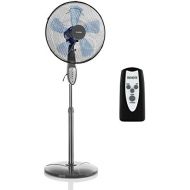 [아마존베스트]Klarstein Summerjam Floor Fan, Rotor: Diameter 41 cm, 50 W, 3 Speeds, Air Flow Rate: 4150 m³/h, Oscillation: 80°, Timer, Remote Control, Height Adjustable, Black